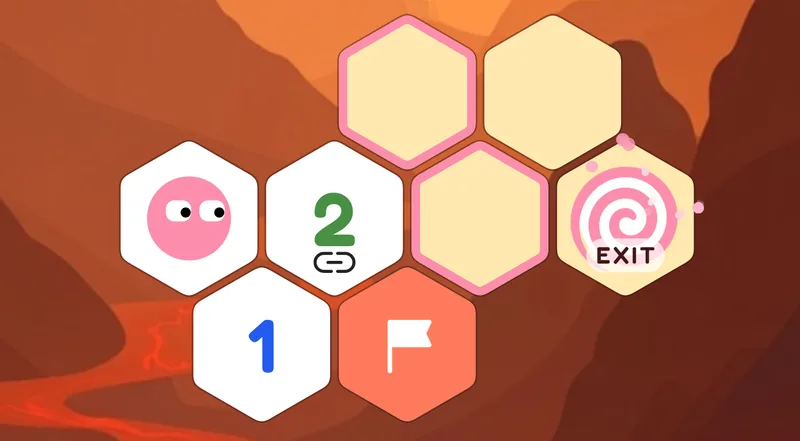 Hex Sense Link symbol - hazardous neighbors are next to each other